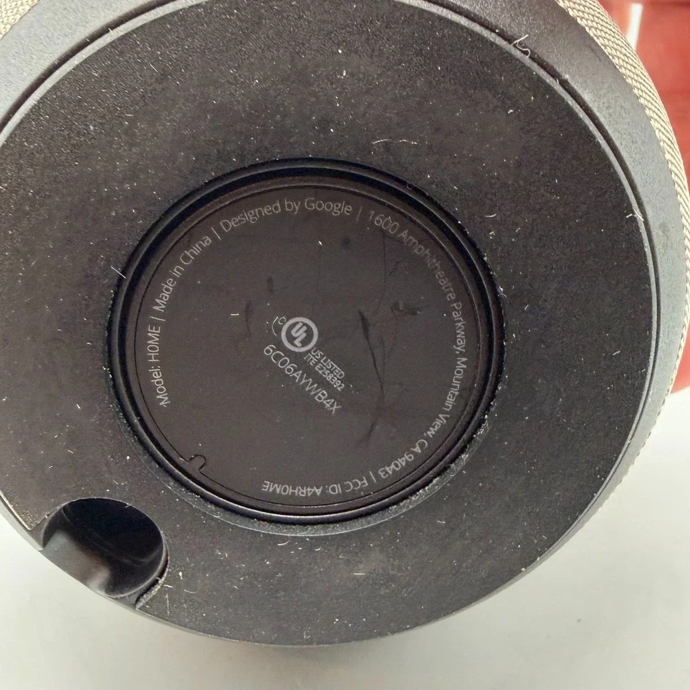 Google Home Smart Assistant Speaker & Power Cord - Tested